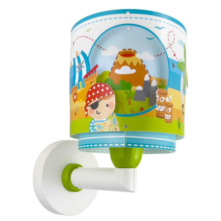 Dalber 60659 - Dječji zidni luster PIRATE ISLAND 1xE27/15W/230V