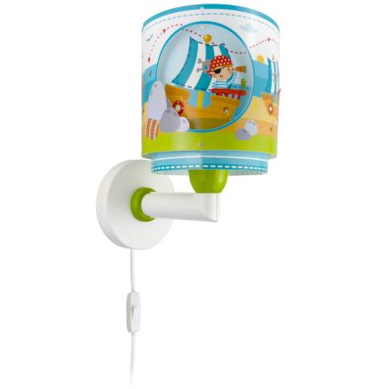 Dalber 60659 - Dječji zidni luster PIRATE ISLAND 1xE27/15W/230V