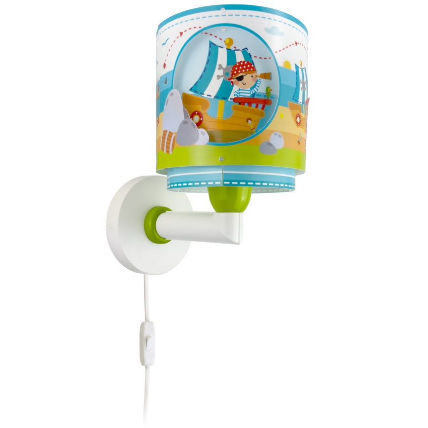 Dalber 60659 - Dječji zidni luster PIRATE ISLAND 1xE27/15W/230V