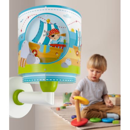 Dalber 60659 - Dječji zidni luster PIRATE ISLAND 1xE27/15W/230V