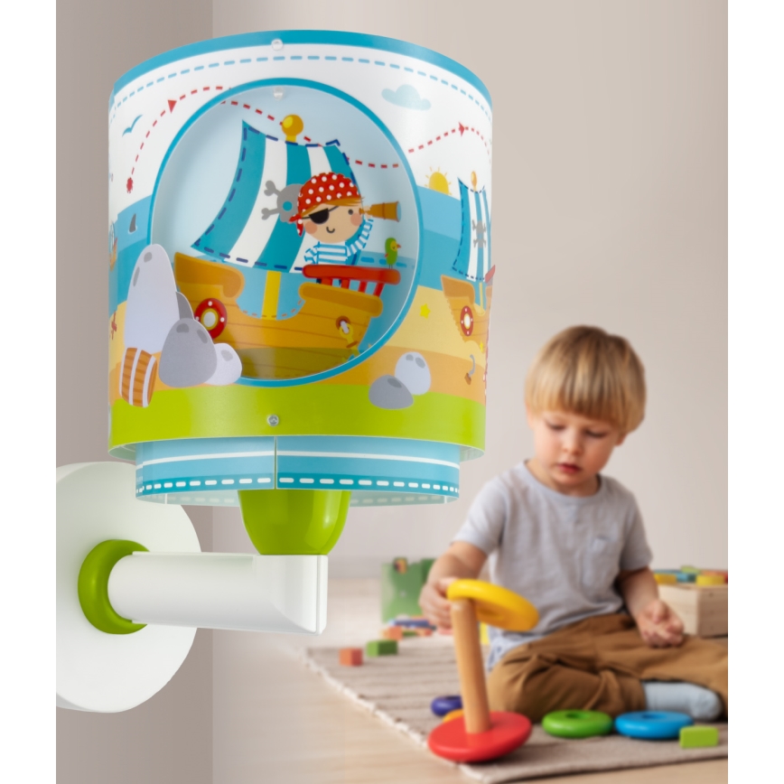 Dalber 60659 - Dječji zidni luster PIRATE ISLAND 1xE27/15W/230V