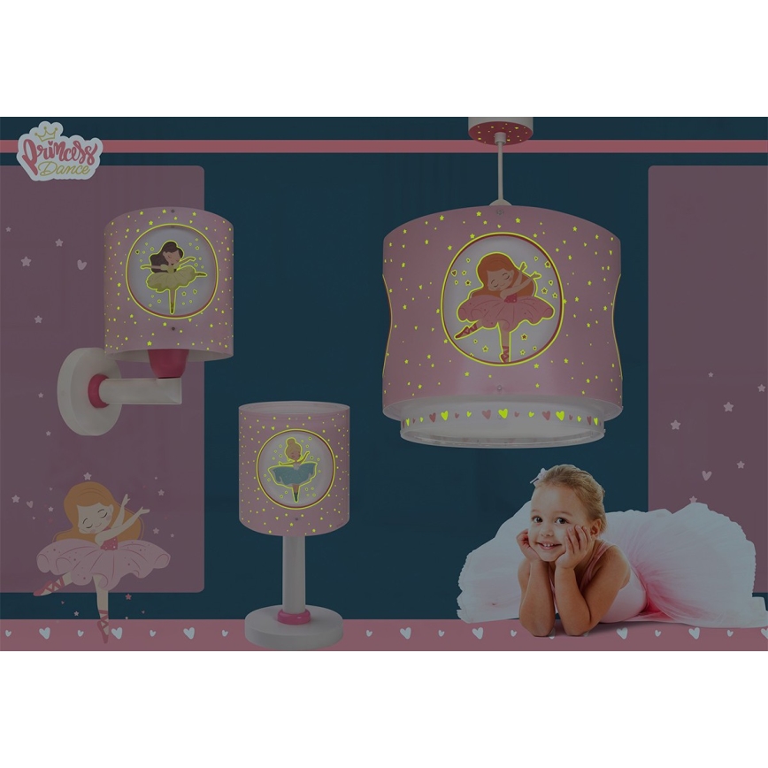 Dalber 60911 - LED dječja lampica PRINCESS DANCE 1xG4/4W/230V ružičasta