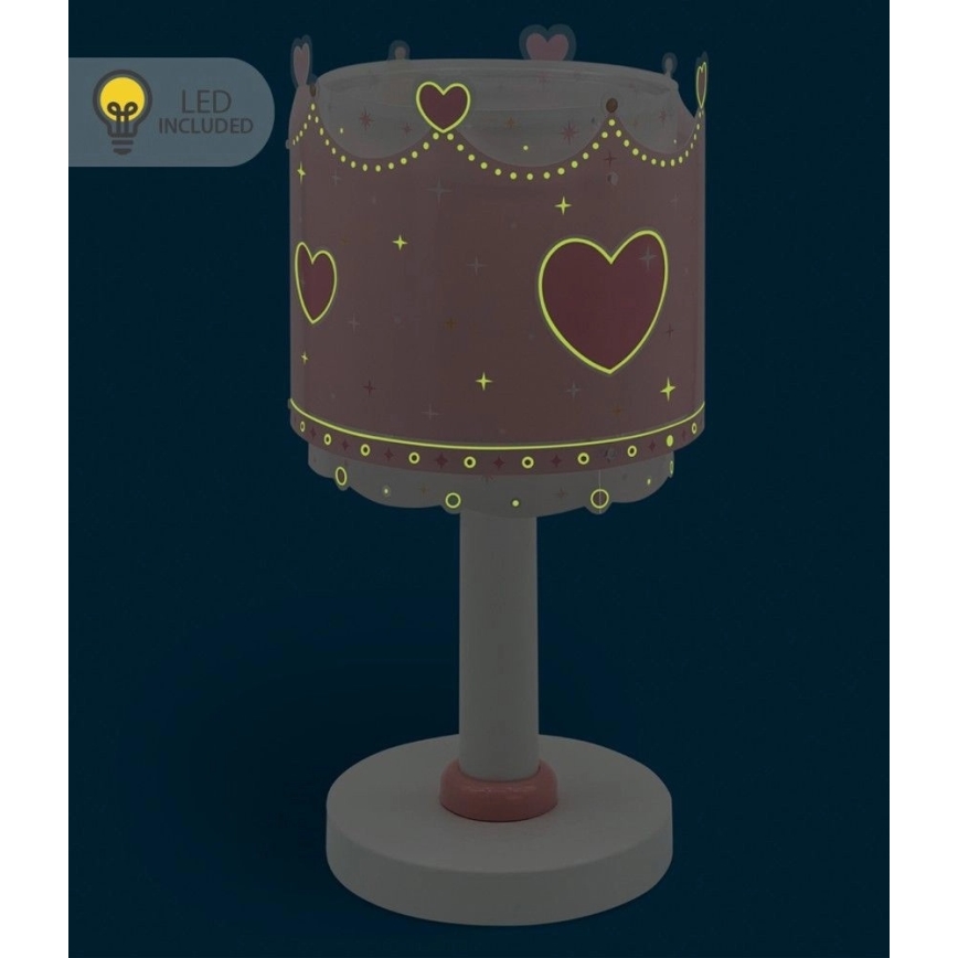 Dalber 61101N - LED dječja lampica LITTLE QUEEN 1xG4/4W/230V ružičasta