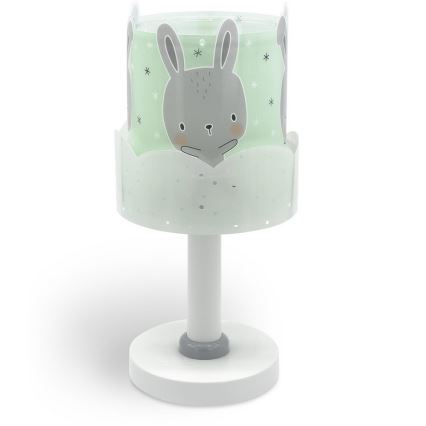 Dalber 61151H - Dječja lampica BUNNY 1xE14/40W/230V zelena