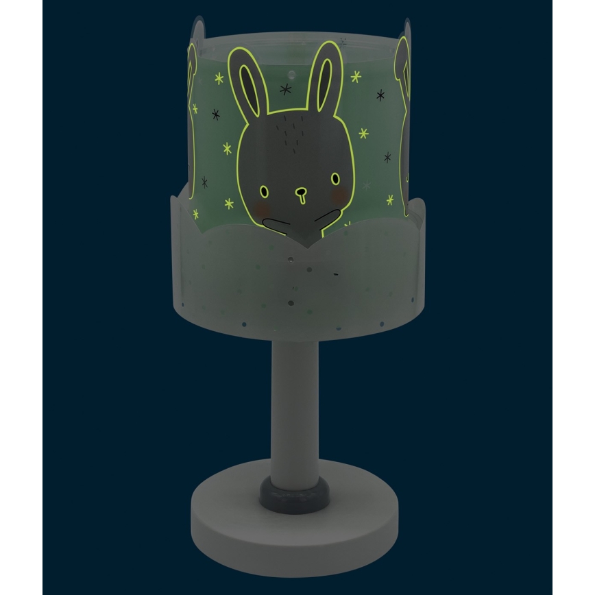 Dalber 61151H - Dječja lampica BUNNY 1xE14/40W/230V zelena
