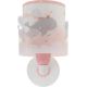 Dalber 61179S - Dječja zidna svjetiljka WHALE DREAMS 1xE27/15W/230V ružičasta
