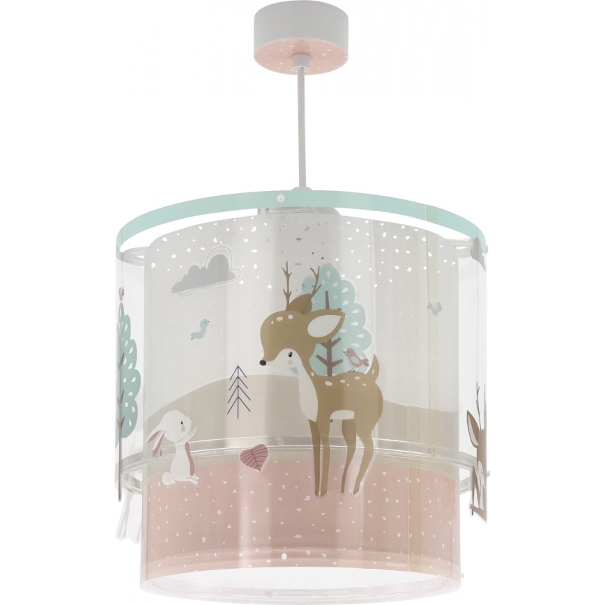 Dalber 61272 - Dječji luster LOVING DEER 1xE27/60W/230V