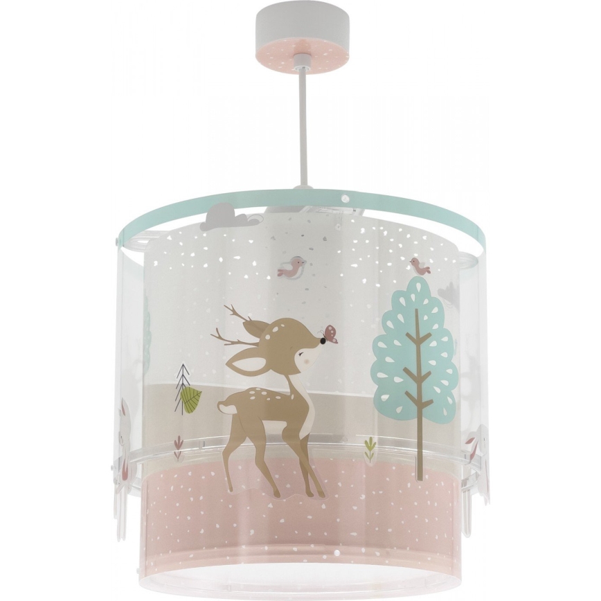 Dalber 61272 - Dječji luster LOVING DEER 1xE27/60W/230V