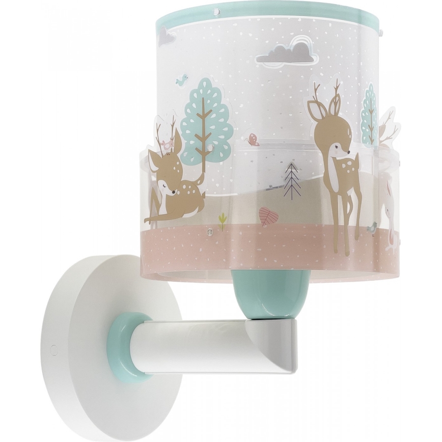 Dalber 61279 - Dječja zidna svjetiljka LOVING DEER 1xE27/60W/230V