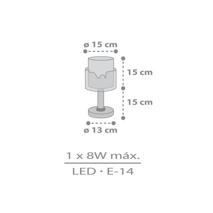 Dalber 61681N - LED dječja lampica BABY TRAVEL 1xG4/4W/230V šarena