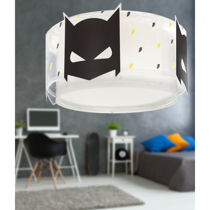 Dalber 61806 - Dječja stropna svjetiljka DARK HERO 2xE27/15W/230V
