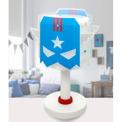 Dalber 61811 - Dječja lampa BLUE HERO 1xE14/8W/230V