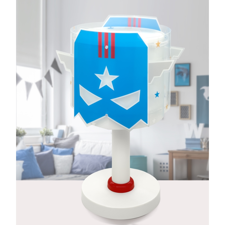 Dalber 61811 - Dječja lampa BLUE HERO 1xE14/8W/230V