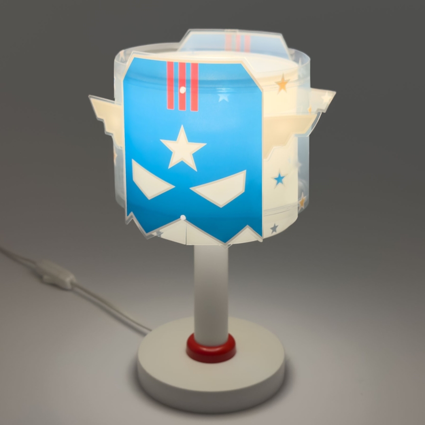 Dalber 61811N - LED dječja lampica BLUE HERO 1xG4/4W/230V bijela/plava