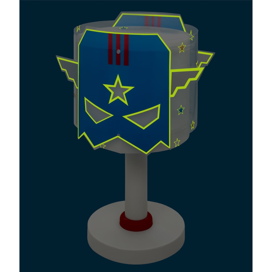 Dalber 61811N - LED dječja lampica BLUE HERO 1xG4/4W/230V bijela/plava