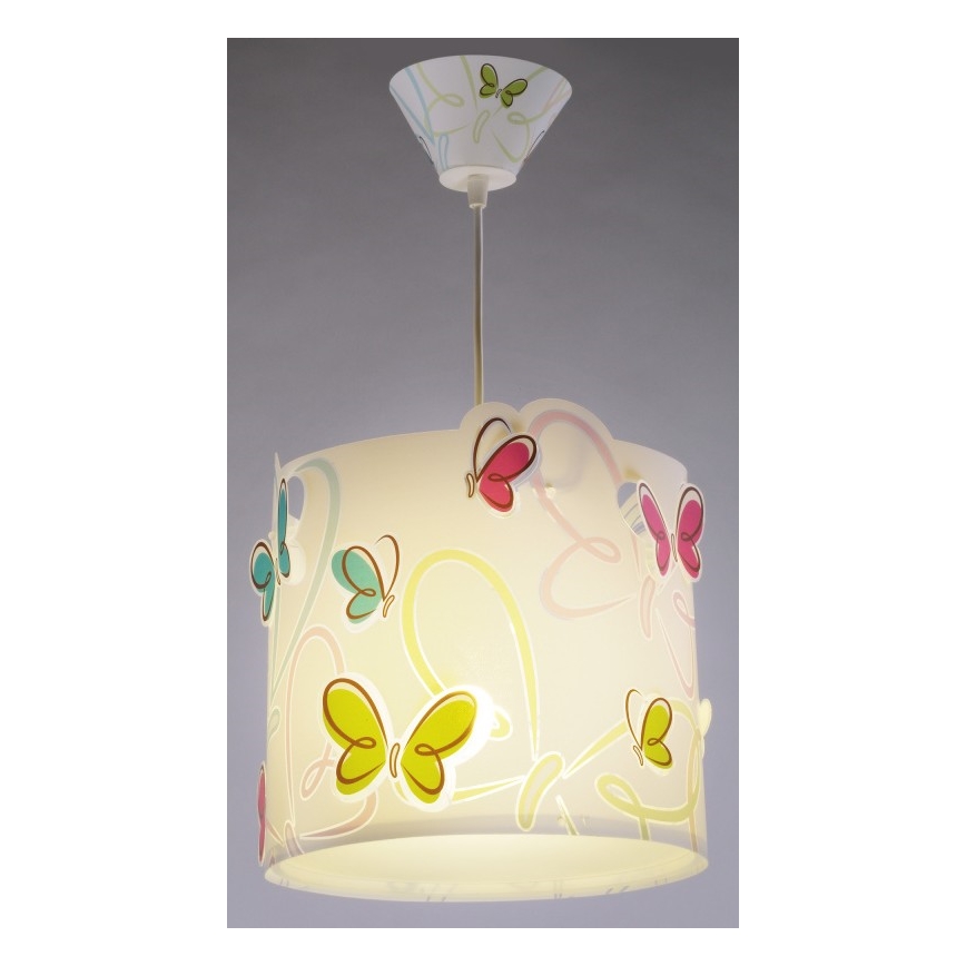 Dalber 62142 - Dječji luster BUTTERFLY 1xE27/60W/230V
