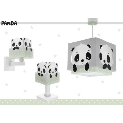 Dalber 63161H - Dječja lampica PANDA 1xE14/40W/230V zelena