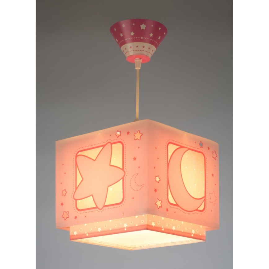 Dalber 63232S - Dječji luster na sajli MOON LIGHT 1xE27/60W/230V
