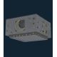Dalber 63236E - Dječja stropna svjetiljka MOONLIGHT 2xE27/60W/230V siva