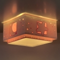 Dalber 63236S - Dječja stropna svjetiljka MOONLIGHT 2xE27/60W/230V ružičasta