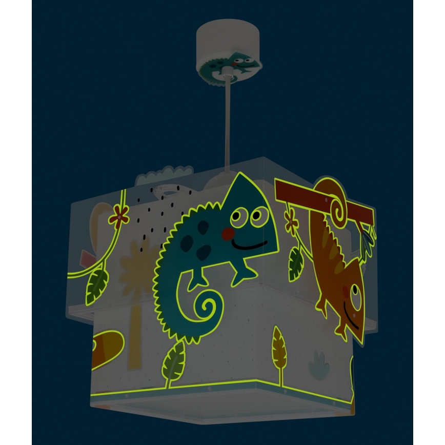 Dalber 63312 - Dječji luster HAPPY JUNGLE 1xE27/15W/230V