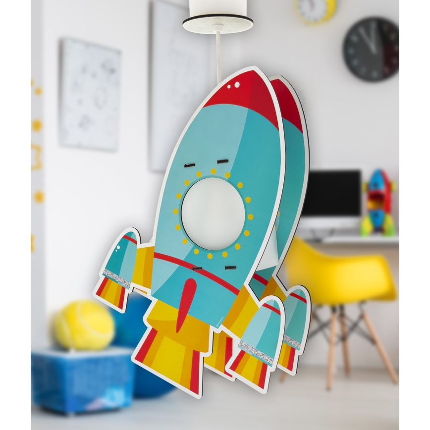 Dalber 63357 - Dječji luster ROCKET 1xE27/15W/230V