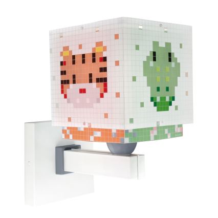 Dalber 63379 - Dječja zidna svjetiljka LITTLE PIXEL 1xE27/15W/230V