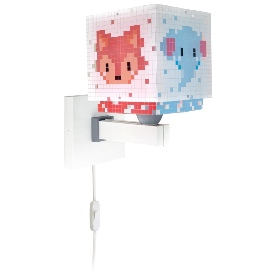 Dalber 63379 - Dječja zidna svjetiljka LITTLE PIXEL 1xE27/15W/230V