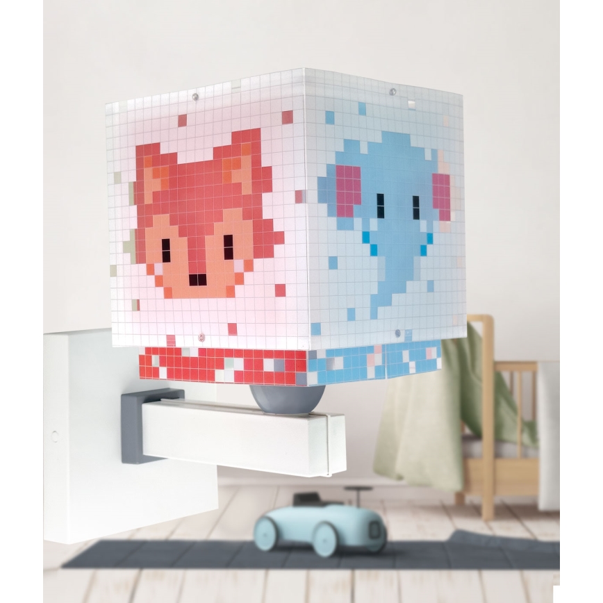 Dalber 63379 - Dječja zidna svjetiljka LITTLE PIXEL 1xE27/15W/230V