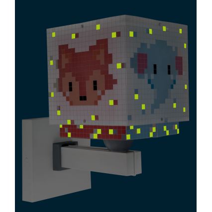 Dalber 63379 - Dječja zidna svjetiljka LITTLE PIXEL 1xE27/15W/230V