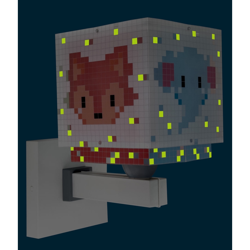 Dalber 63379 - Dječja zidna svjetiljka LITTLE PIXEL 1xE27/15W/230V