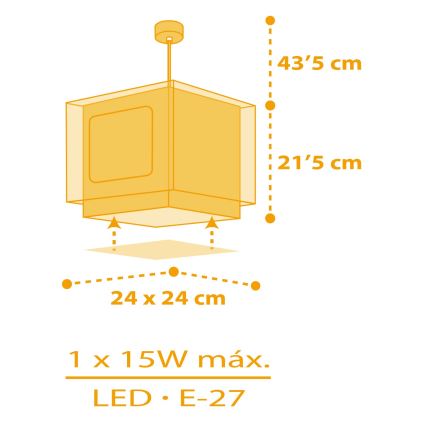 Dalber 63402 - Dječji luster MY FARM 1xE27/15W/230V