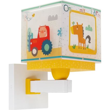 Dalber 63409 - Dječja zidna svjetiljka MY FARM 1xE27/15W/230V