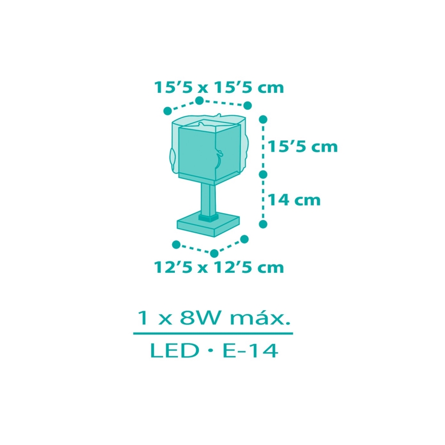 Dalber 63441N - LED dječja noćna lampica MERMAIDS 1xG4/4W/230V u veselim bojama