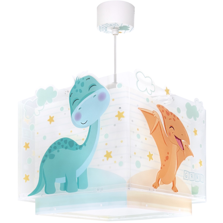 Dalber 63452 - Dječji luster BABY DINOS 1xE27/15W/230V u veselim bojama