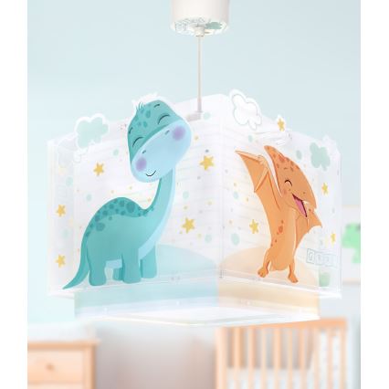 Dalber 63452 - Dječji luster BABY DINOS 1xE27/15W/230V u veselim bojama