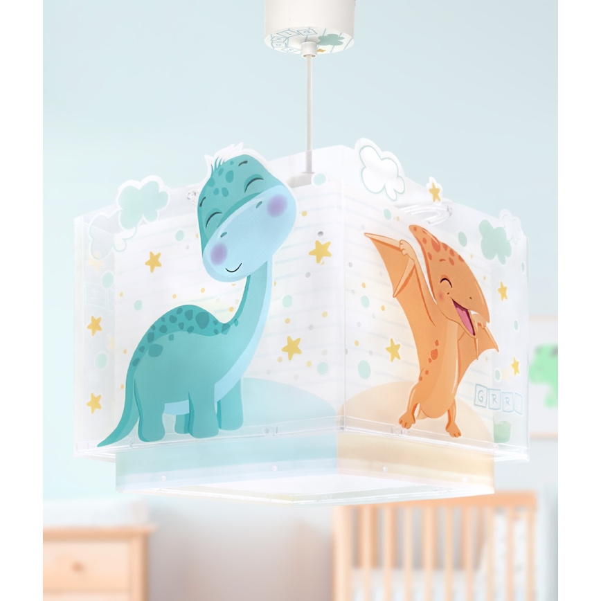 Dalber 63452 - Dječji luster BABY DINOS 1xE27/15W/230V u veselim bojama