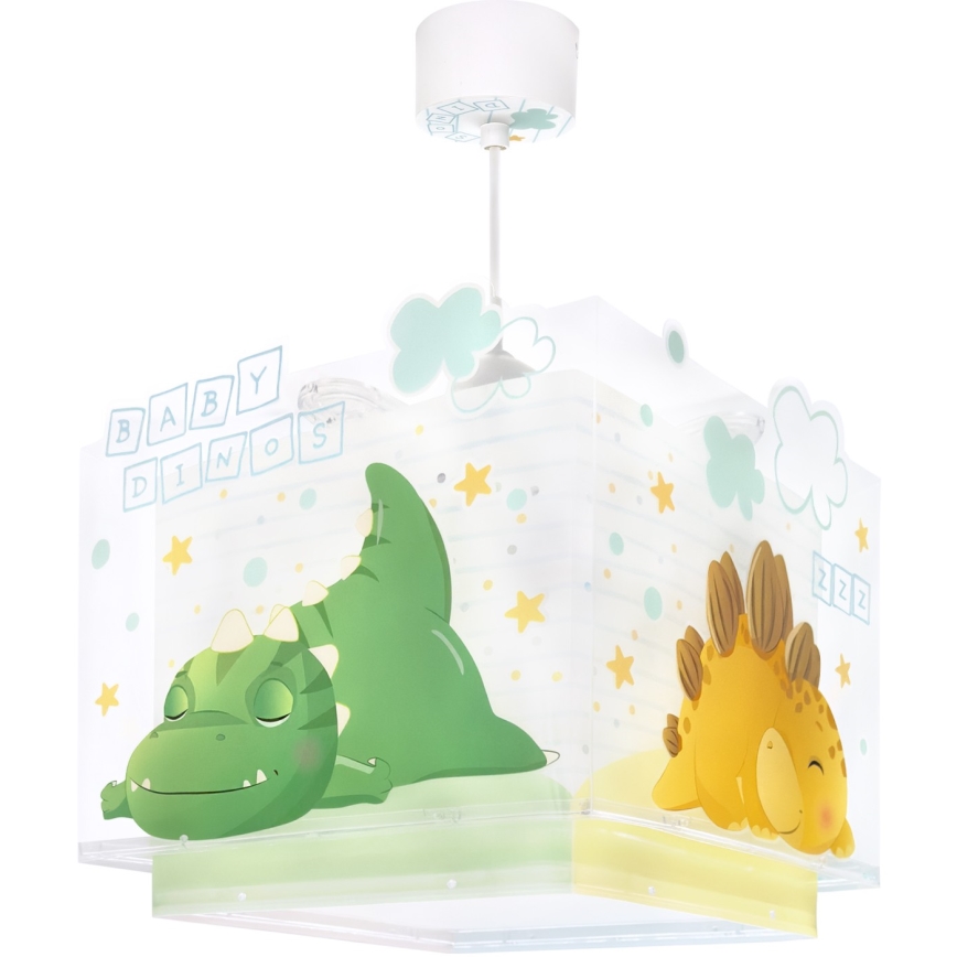 Dalber 63452 - Dječji luster BABY DINOS 1xE27/15W/230V u veselim bojama