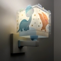 Dalber 63459 - Dječja zidna svjetiljka BABY DINOS 1xE27/15W/230V u veselom višebojnom dizajnu