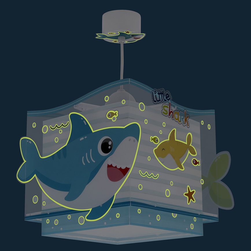 Dalber 63472 - Dječji luster BABY SHARK 1xE27/60W/230V