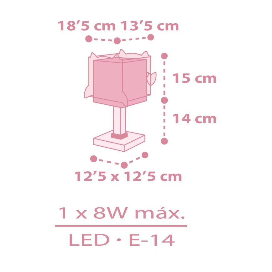 Dalber 64481 - Dječja lampa LITTLE FRIENDS 1xE14/8W/230V