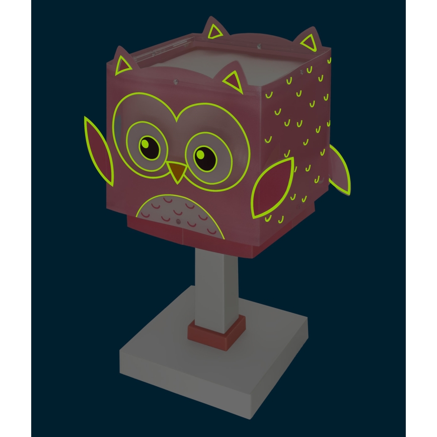 Dalber 64481N - LED dječja lampica LITTLE OWL 1xG4/4W/230V ružičasta