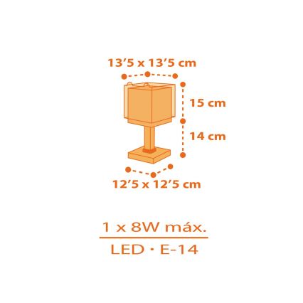 Dalber 64561N - LED dječja lampica LITTLE TIGGER 1xG4/4W/230V narančasta