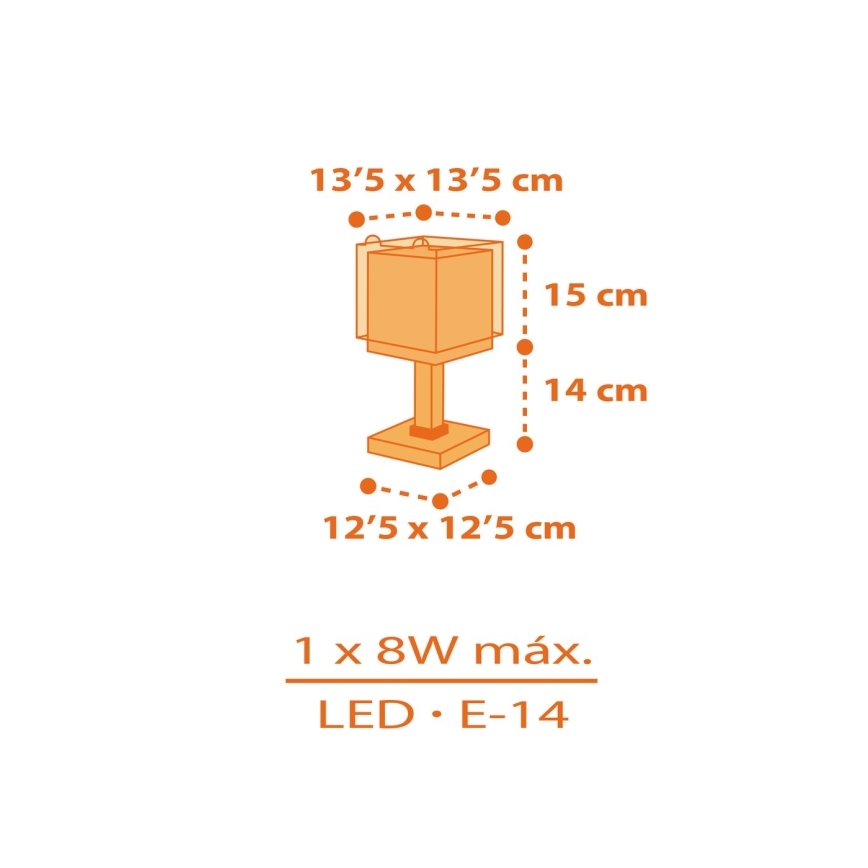 Dalber 64561N - LED dječja lampica LITTLE TIGGER 1xG4/4W/230V narančasta