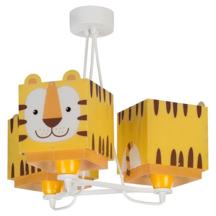 Dalber 64567 - Dječji luster LITTLE TIGER 3xE27/60W/230V