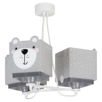 Dalber 64577 - Dječji luster LITTLE TEDDY 3xE27/60W/230V