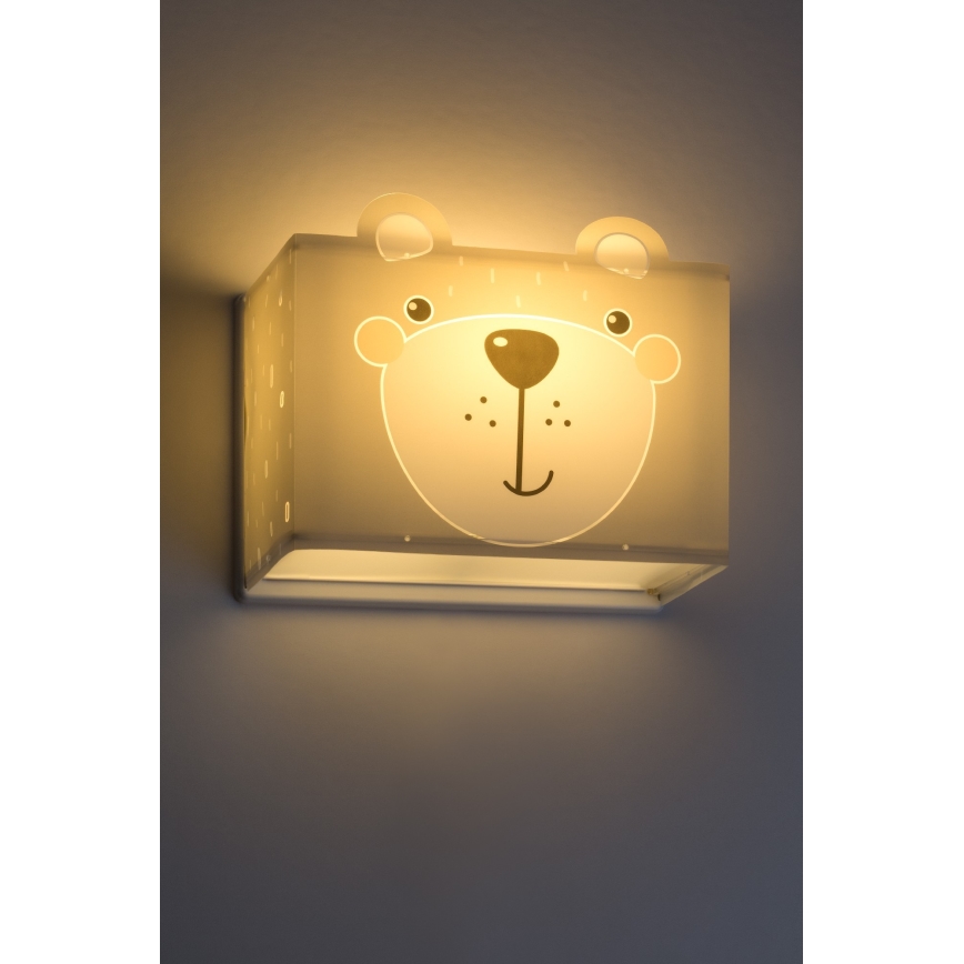 Dalber 64578 - Dječja zidna svjetiljka LITTLE TEDDY 1xE27/60W/230V