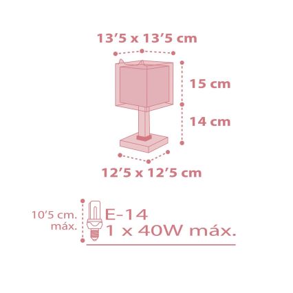 Dalber 64581 - Dječja lampica LITTLE FOX 1xE14/40W/230V