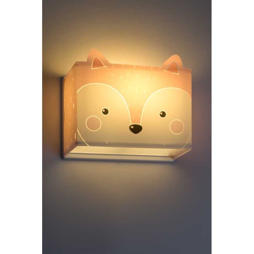 Dalber 64588 - Dječja zidna svjetiljka LITTLE FOX 1xE27/60W/230V
