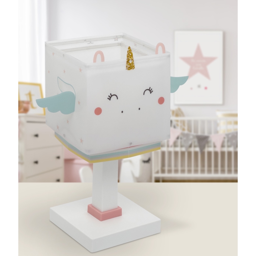Dalber 64591 - Dječja lampica LITTLE UNICORN 1xE14/8W/230V